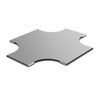 OSTEC Крышка к переходу крестообразному плавному 100х50, толщ. 0,7 мм, Сендзимир цинк