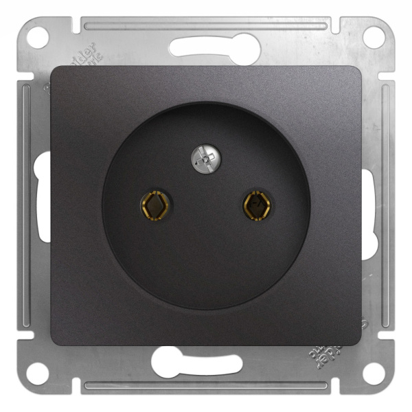 Systeme Electric Glossa Графит Розетка б/з