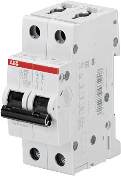 ABB Выключатель автоматический 2-полюсной S202M C2 2CDS272001R0024 ABB Выключатель автоматический 2-полюсной S202M C2 2CDS272001R0024