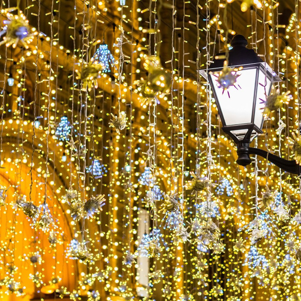 Купить Arlight Светодиодная гирлянда ARD-CURTAIN-CLASSIC-2000x3000-CLEAR-760LED Yellow (230V, 60W) (Ardecoled, IP65) 024864