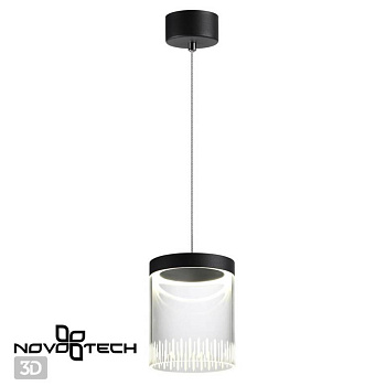 Novotech 359008 OVER NT23 000 черный Светильник накладной светодиодный IP20 LED 4000K 18W 85-265V AURA