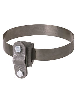 TDM Держатель хомут Ø10-250 мм нержавеющая сталь, для прута Ø6-10 мм, стальной зажим термодиффузия SQ2402-3188