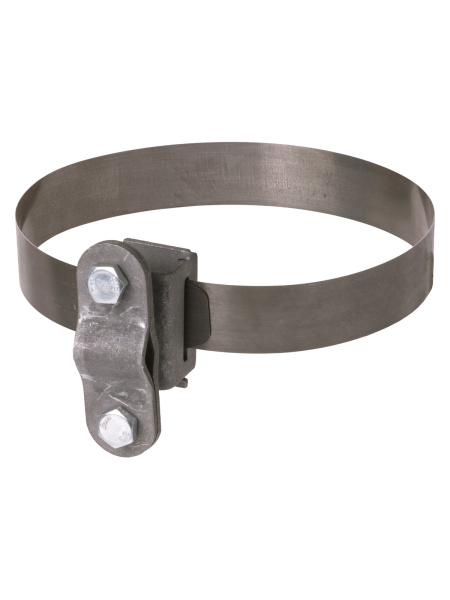 TDM Держатель хомут Ø10-160 мм нержавеющая сталь, для прута Ø6-10 мм, стальной зажим термодиффузия SQ2402-3186