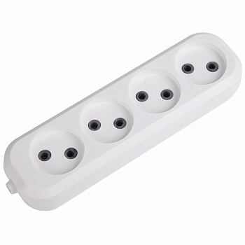 Колодка 4 гнезда без заземления Rexant 11-8715