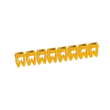 Legrand CAB3 Маркер для кабеля и клемм.блоков Y 1,5/2,5 кв.мм. (упаковка) 038354