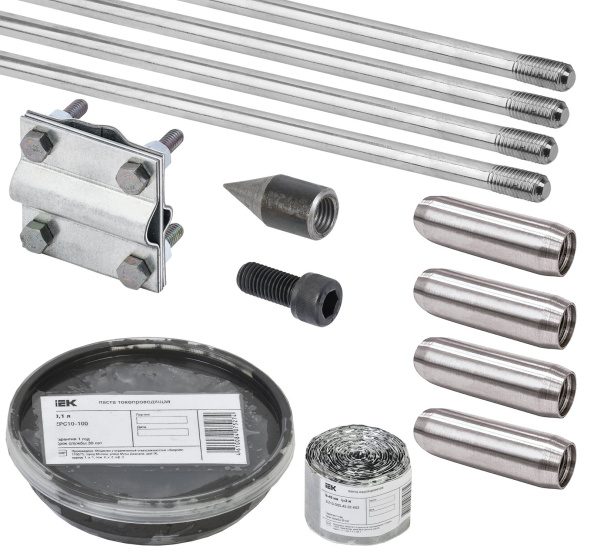 IEK Комплект заземления 6/14 нержавеющая сталь
