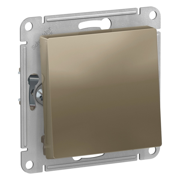 Systeme Electric AtlasDesign Шампань Переключатель 1-клавишный, сх.6, 10АХ, механизм