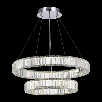 ST LUCE SL1622.103.02 Люстра подвесная Хром/Прозрачный LED 1*70W 4000K ST LUCE SL1622.103.02 Люстра подвесная Хром/Прозрачный LED 1*70W 4000K
