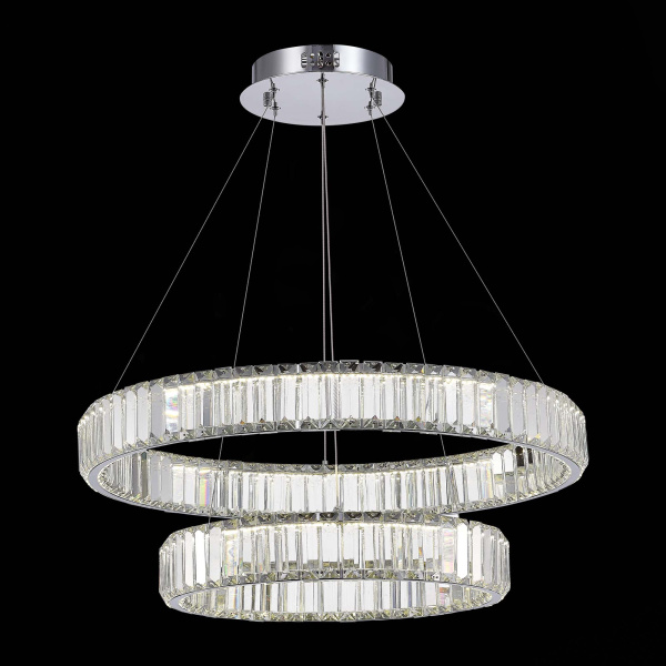 ST LUCE SL1622.103.02 Люстра подвесная Хром/Прозрачный LED 1*70W 4000K ST LUCE SL1622.103.02 Люстра подвесная Хром/Прозрачный LED 1*70W 4000K