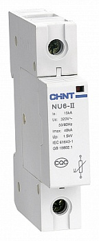 CHINT Ограничитель имп. перенапр. NU6-Ⅱ 1Р In=15kA Uc=460B Im=40kA (R) 213547