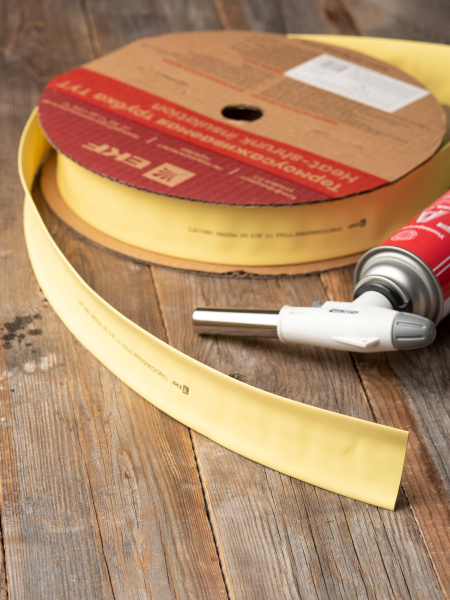 Купить EKF PROxima Термоусаживаемая трубка ТУТ нг 40/20 желтая рулон