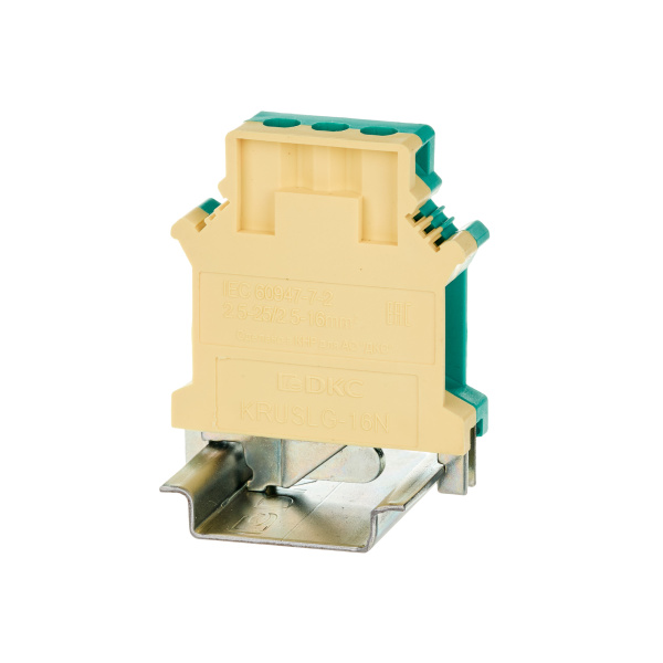 DKC Nuputuk Клемма заземления, винтовой зажим, 2 точки подключения, 16 кв.мм