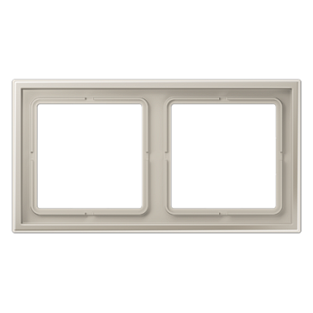 JUNG Нерж. Сталь (лак) Рамка 2-ая термопласт (ударопрочный) LSZES982BF