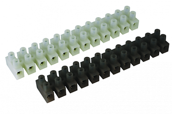 DKC КЛЕММНИК Полипропилен белый,12р,85°С,450V,32A, 4мм.кв.