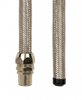 DKC Металлорукав DN 10мм в гладкой EVA изоляции и оплетке из нержавейщей стали, Dвн 10,0 мм, Dнар 15,0, 50 м