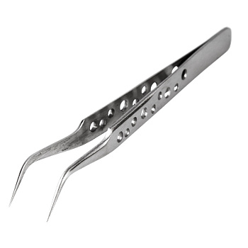 Пинцет изогнутый, узкий 120 мм Airy (блистер) Rexant 12-0385