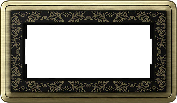Gira ClassiX Art Бронза/Черный Рамка 2-ая без перегородки 1002662