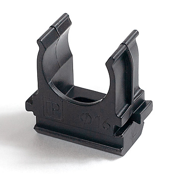 Промрукав Крепёж-клипса для труб Полистирол черная д20 (100шт/1500шт уп/кор) PR.02720ч