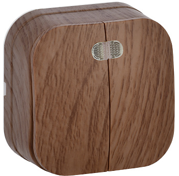 IEK GLORY ВС20-2-1-ХД Выключ. 2-кл. инд. о/у 10А GLORY дуб