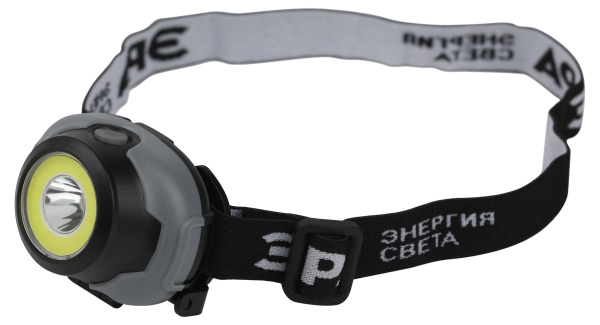 ЭРА GB-710 Фонарь налобный светодиодный Криптон, на батарейках, 3 режима, 5 Вт, СОВ, 3хААА