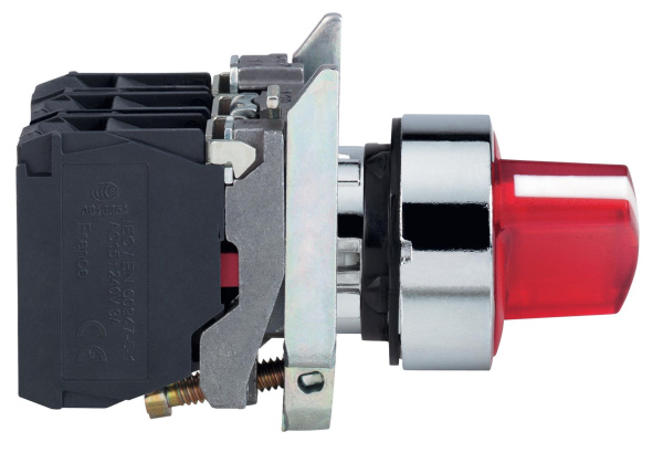 Купить SE XB4 Переключатель 22мм 24В красный с подсветкой XB4BK124B5