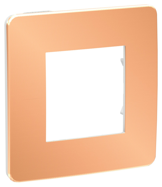 Купить SE Unica Studio Медь/Белая Рамка 1-ная NU280257