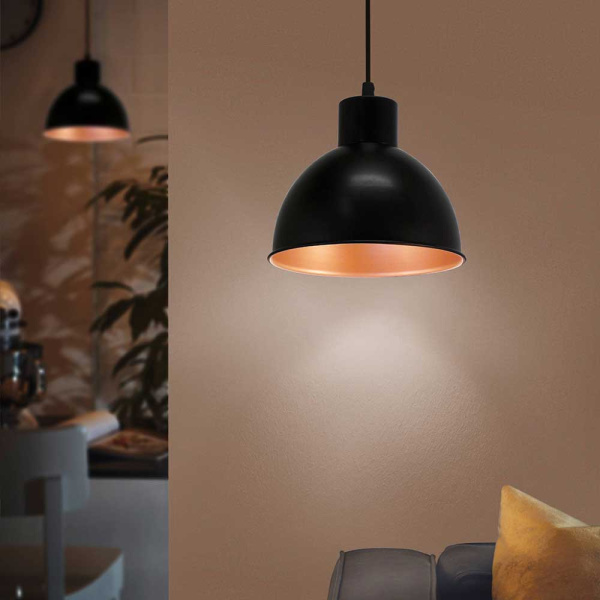 Купить Eglo подвесной светильник Е27*60Вт. Черная медь 49238