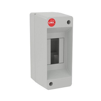 DKC Щиток настенный, ral 7035, без крышки, 2мод.