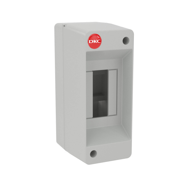 DKC Щиток настенный, ral 7035, без крышки, 2мод.