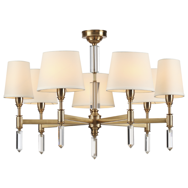 Купить Odeon Light 4894/7 MODERN ODL_EX22 55 бронзовый/белый/ткань Люстра E14 7*40W LONDON