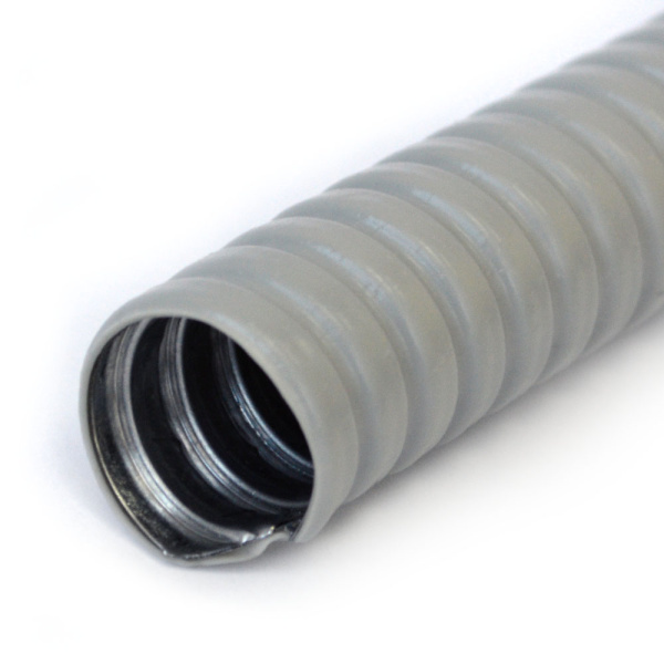 Промрукав Металлорукав в ПВХ оболочке серый Р3-ЦП-НГ-20 (50м/уп) PR04.0472