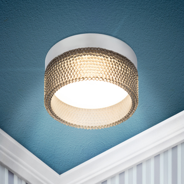 ЭРА Встраиваемый светильник под лампу GX53 ЭРА DK97 CH/BK хром черный