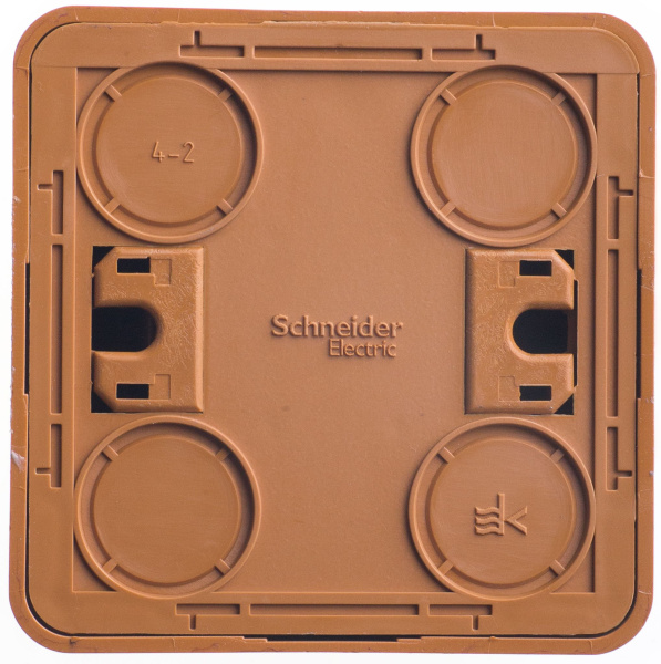 Купить Systeme Electric Этюд наруж Дача Темный бук Выключатель 2-клавишный с подсветкой (сх. 5)