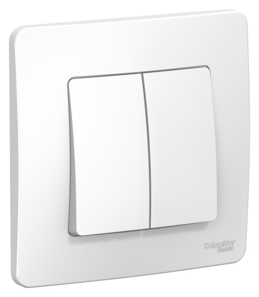 Купить Systeme Electric Blanca внутр Бел Переключатель 2-клавишный, 10А, 250B