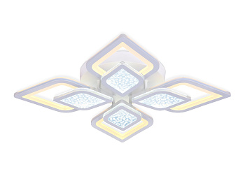 Ambrella Потолочный светодиодный светильник с пультом FA4285/4+4 WH белый 3000K/4200K/6400K 82W 610*610*90 (ПДУ РАДИО 2.4G)