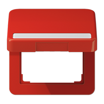 JUNG Крышка ударопрочная откидная с возвратной пружиной и полем для надписи 7×57 мм красная CD590BFNAKLRT