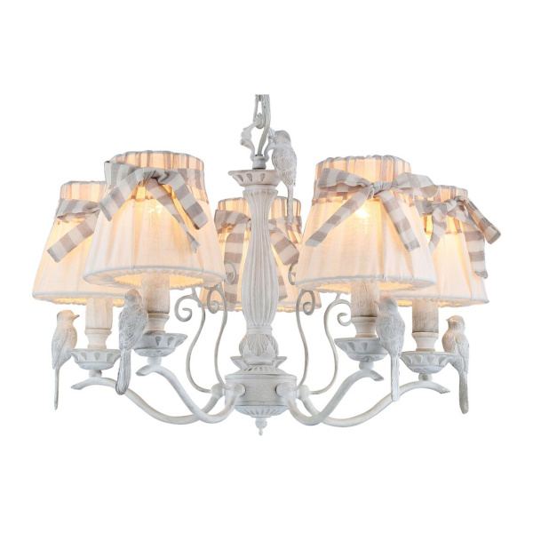 Купить Maytoni Elegant Bird Белый Антик Люстра 5xE14 40W ARM013-05-W