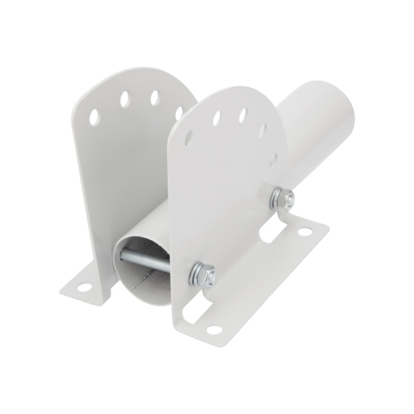 Кронштейн для консольного светильника КР-3.1 накладного монтажа или под бандажную ленту с переменным углом серый (сталь 2 мм, 230х150х150, Ø 57 Rexant 607-410