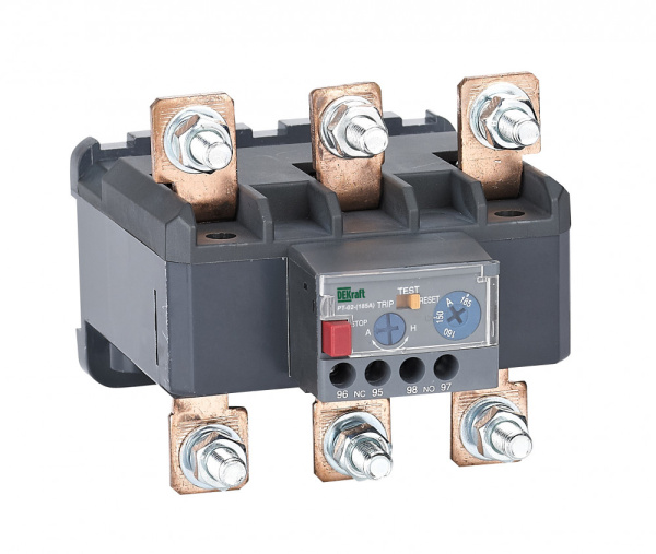 Dekraft Реле тепловое для контакторов 120А-185А 55А-70А РТ-02