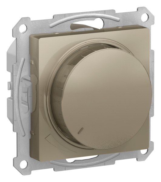 Купить SE AtlasDesign Шампань Светорегулятор (диммер) поворотно-нажимной, 315Вт, мех. ATN000534