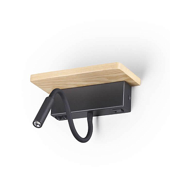 Odeon Light 3868/8WL ODL19 152 светлое дерево/дерево Настенный светильник LED 8W 560Лм 3000К WOODY