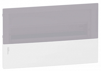 SE RESI9 MP (Mini Pragma) Бокс встраеваемый с дымчатой дверью 1 ряд/18 модулей, IP40, IK07, 63А, 2 клеммы, Италия MIP22118T