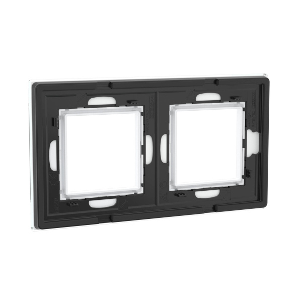 Купить DKC Рамка из натурального стекла, "Avanti", белая, 2 поста (4 мод.)