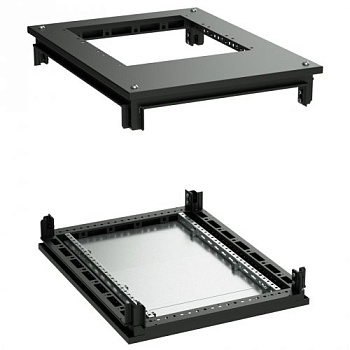 DKC Крыша с фланцем и основание для напольных 19" IT-корпусов ДКС серии CQE 800 x 1200, RAL9005