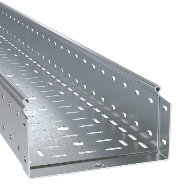 Купить DKC Лоток перфорированный 100х300х6000, 1,2 мм, цинк-ламельный