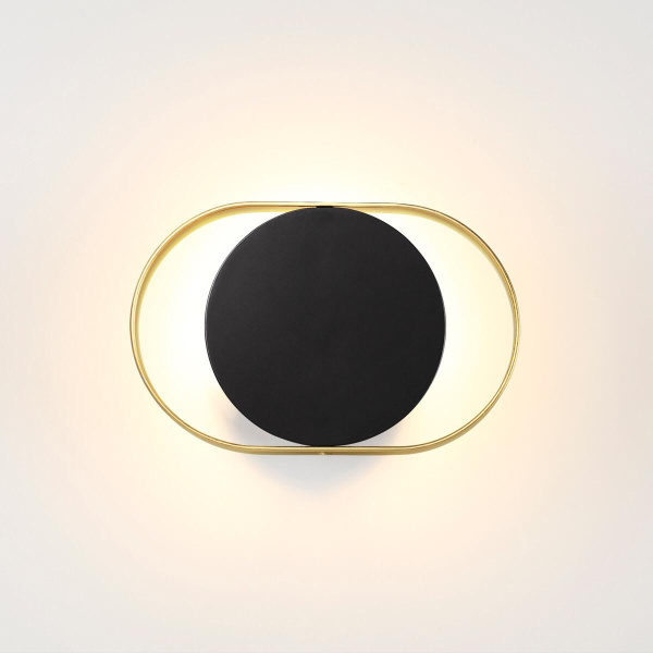 Купить Odeon Light 4246/7WB HIGHTECH ODL21 179 черн/золотист/металл Настенный светильник IP20 LED 7W 560Лм 3000K MONDY