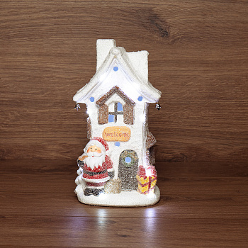 NEON-NIGHT Керамическая фигурка «Белый домик» 15.7х11.7х28.4 см 505-025