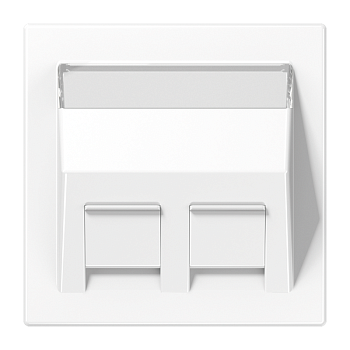 JUNG Накладка для модульных разъемов, белый LS569-30BFPLWW