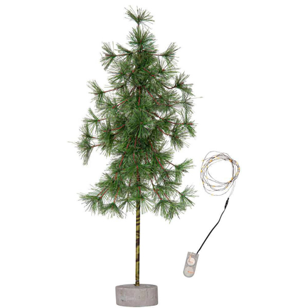 Eglo 600-36 Светильник TREE PINE, 20X0,03W (LED), 6V, 27х60 см, пластик, зеленый, 2x GR2032 в комплекте