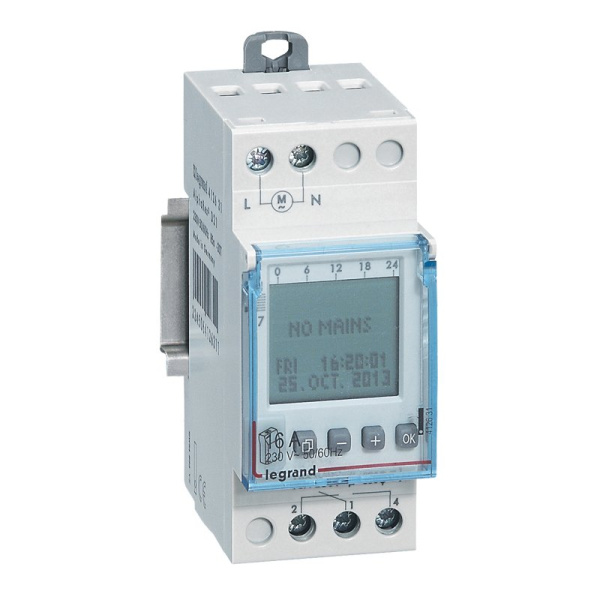 Купить Legrand Таймер годовой многофункциональный с электронным дисплеем 1 выход 412631